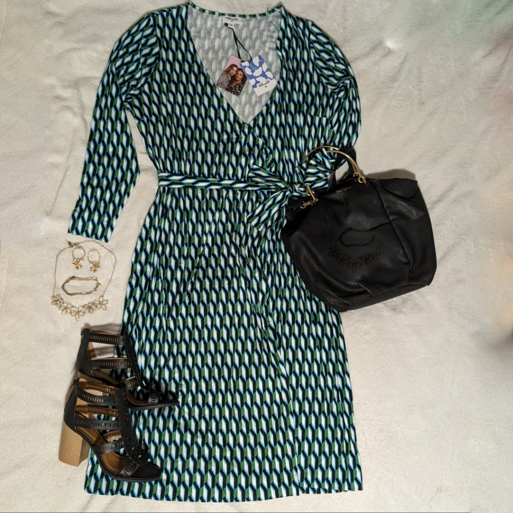 Green Wrap Dress - DVF for Target